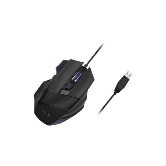 LogiLink Mouse ergonomic optical 7 buttons wired ID0202