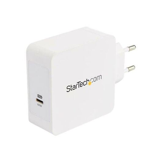 StarTech.com USB-C Wall Charger, USB-C Laptop Charger 60W PD