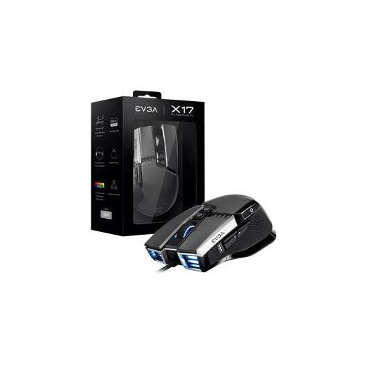 EVGA X17 Mouse ergonomic optical 10 903-W1-17BK-K3