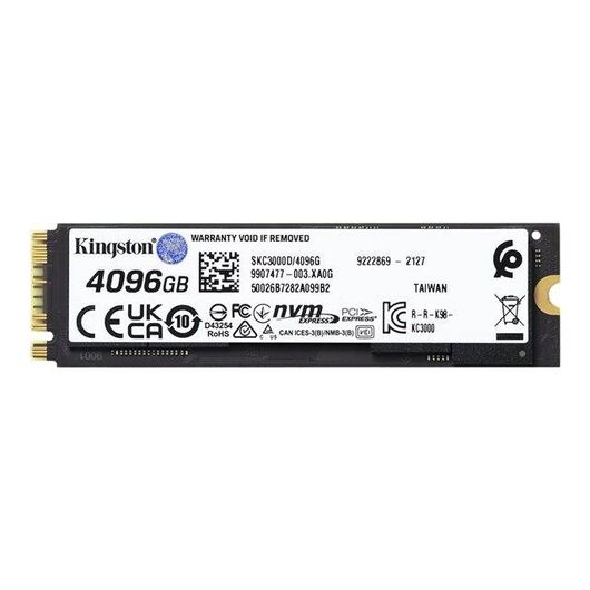 Kingston KC3000 Solid state drive 4096 GB SKC3000D4096G