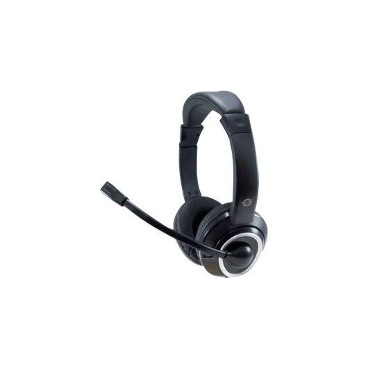 Conceptronic POLONA02B Headset on-ear wired 3.5 POLONA02B