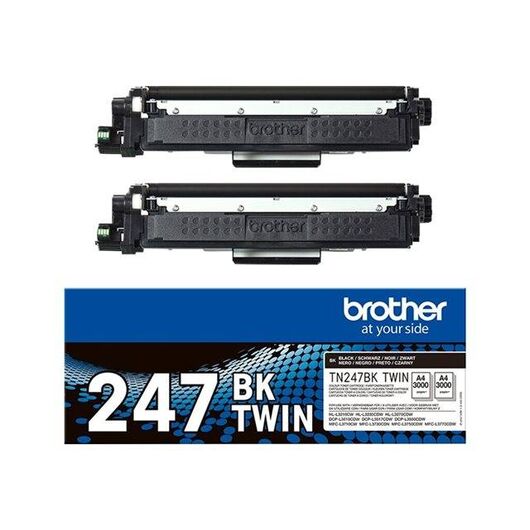 Brother TN247BK TWIN 2-pack High Yield black TN247BKTWIN