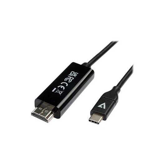 V7 Video audio cable USBC male to HDMI male 2 m V7UCHDMI-2M