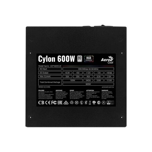 AeroCool Cylon 600W Power supply (internal) ACPWCE60AEC.11