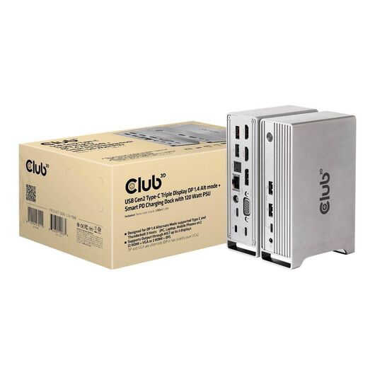 Club 3D Docking station USBC VGA, 2 x HDMI, DP GigE CSV-1568