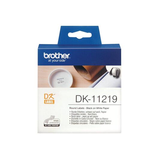 Brother DK11219 Black on white Roll (1.2 cm) 1200 pcs. DK11219