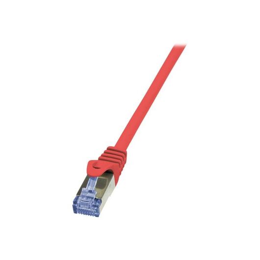 LogiLink PrimeLine Patch cable RJ-45 50cm CAT6a red