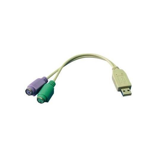 LogiLink Keyboard mouse adapter PS2 (F) to USB AU0004A