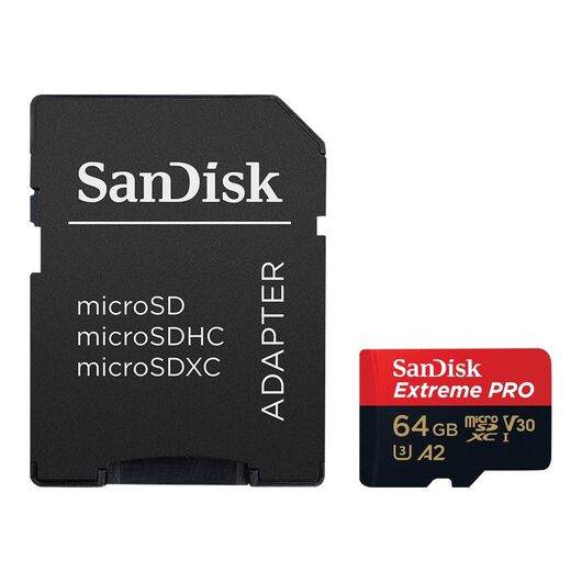 SanDisk Extreme Pro Flash memory card SDSQXCU064G-GN6MA