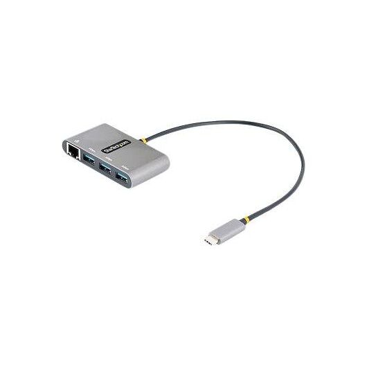 StarTech.com 3Port USB-C Hub with Ethernet, 3x HB30C3A1GEA2
