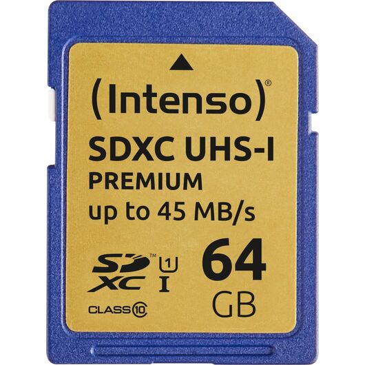 Intenso Premium / Flash memory card / 64 GB / UHS Class 1