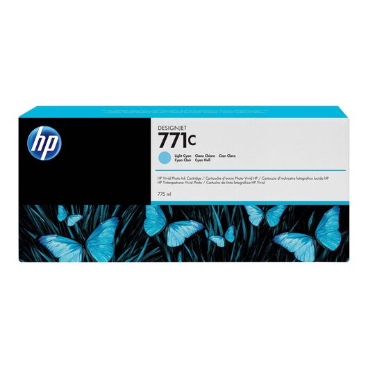 HP 771C 775 ml light cyan original ink cartridge for B6Y12A