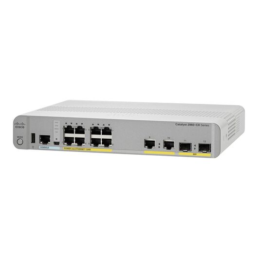 Cisco Catalyst 2960CX8PC-L Switch Managed 8 x WS-C2960CX-8PC-L