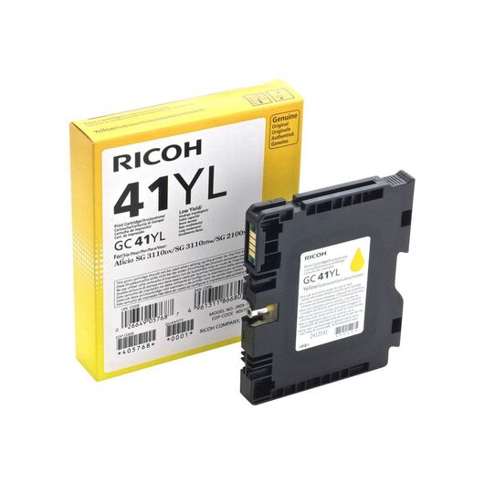 Ricoh GC 41YL Low Yield yellow original ink cartridge 405768
