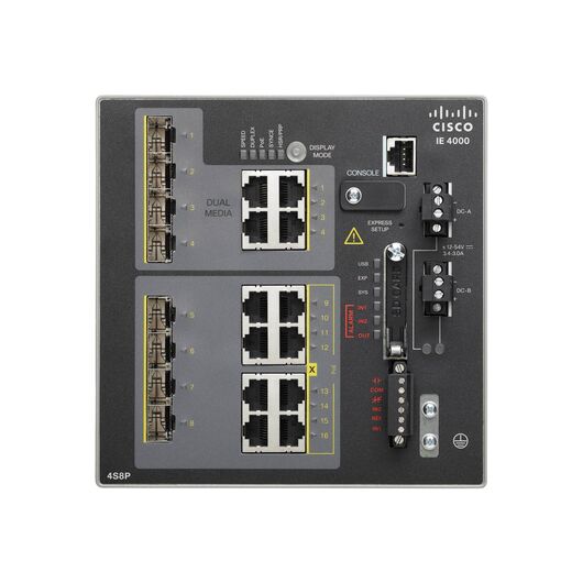 Cisco Industrial Ethernet 4000 Series Switch IE4000-4GC4GP4G-E