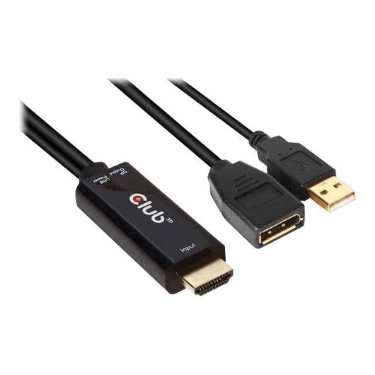 Club 3D Adapter HDMI male to DisplayPort female CAC1331