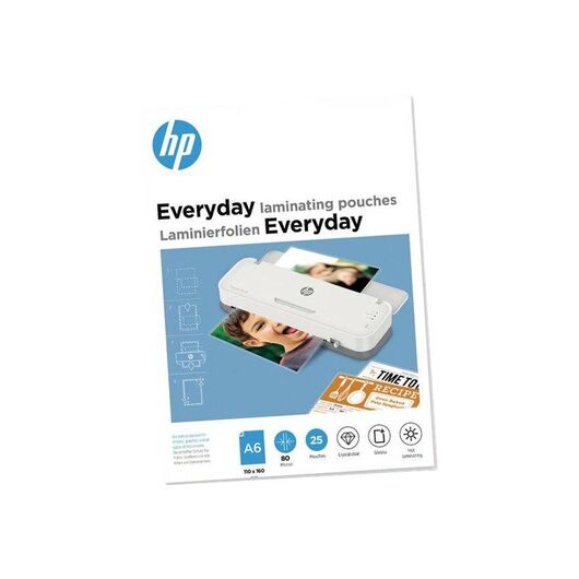 HP Everyday 80 micron 25pack glossy transparent 9156