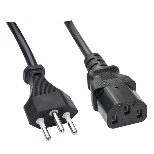 Lindy Power cable IEC 60320 C13 to Swiss 3 pin (M) 30417