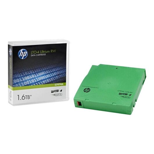 HPE RW Data Cartridge LTO Ultrium 4 800 GB 1.6 TB C7974A