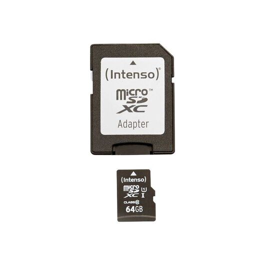 Intenso Premium - Flash memory card (microSDXC to SD ad | 3423490