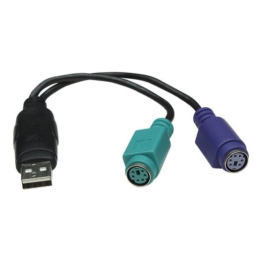 Manhattan USB-A to PS/2 Converter cable, 15cm, Male to F | 179027