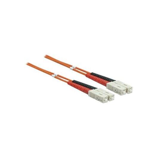 Intellinet Fiber Optic Patch Cable, OM2, SC/SC, 2m, Oran | 470018