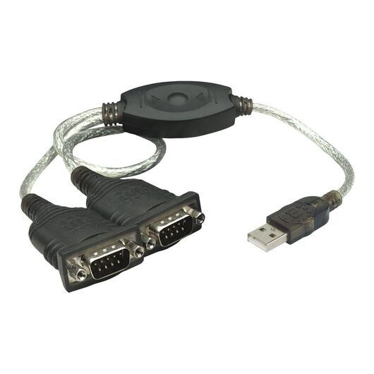 Manhattan USB-A to 2x Serial Ports Converter cable, 45cm | 174947