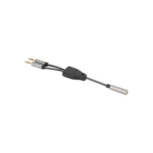 Manhattan Headset Adapter Cable with Stereo Audio Y-Spli | 356121