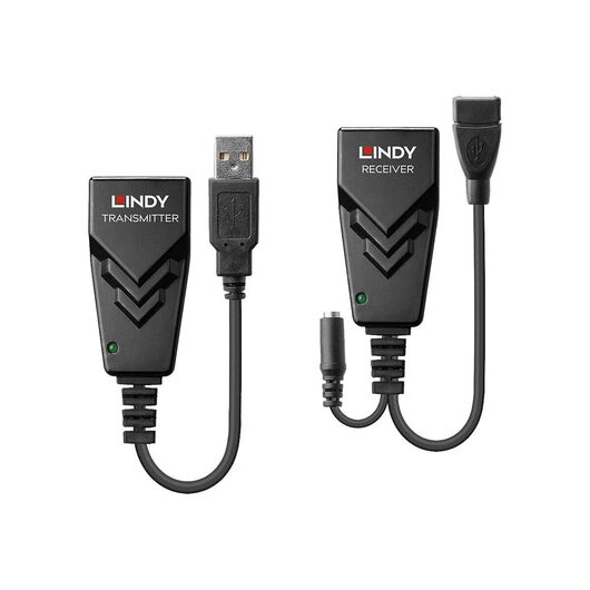 LINDY USB 2.0 Cat.5 Extender - Transmitter and receiver - | 42674