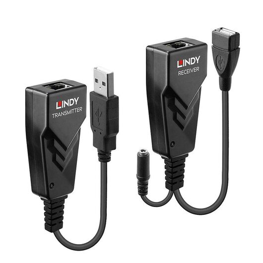 LINDY USB 2.0 Cat.5 Extender - Transmitter and receiver - | 42674