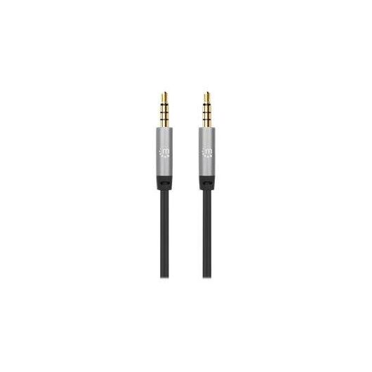 Manhattan Stereo Audio 3.5mm Cable, 3m, Male/Male, Slim  | 356008