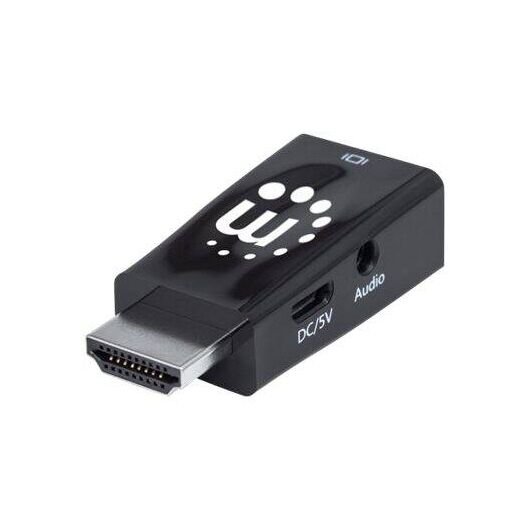 Manhattan HDMI to VGA (with Audio) Converter, 1080p, Mal | 151542