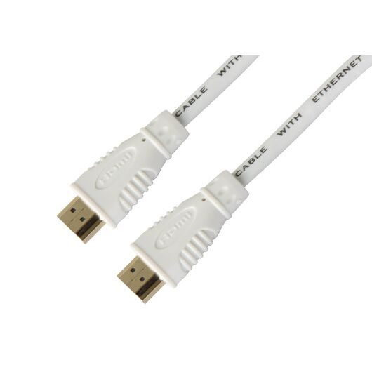 Techly ICOC gh Speed HDMI with Ethernet cable, 0.5 m, White ICOCHDMI4005NWT