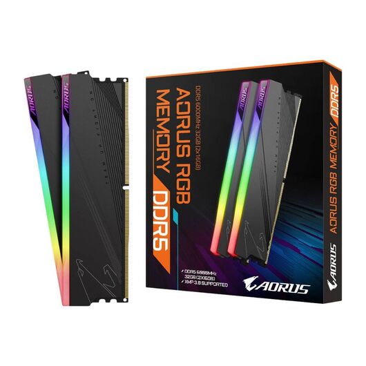 AORUS RGB - DDR5 - kit - 32 GB 2 x 16 GB - DIMM 288 | ARS32G60D5R