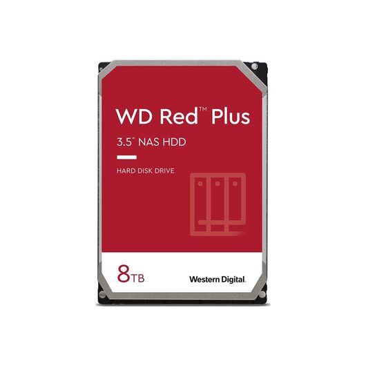 WD Red Plus WD80EFPX - Hard drive - 8 TB - internal - 3.5" - SATA