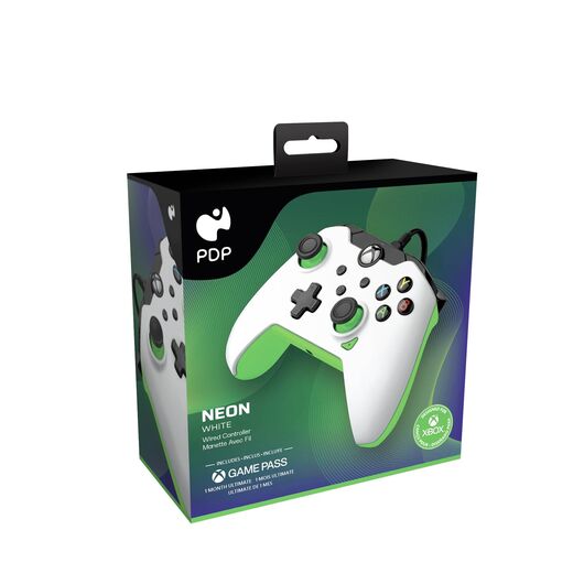 PDP Wired Controller: Neon White Xbox Series X|S, 049012WG