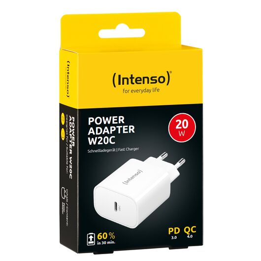 Intenso W20C - Power adapter - 20 Watt - 3 A - PD 3.0,  | 7802012