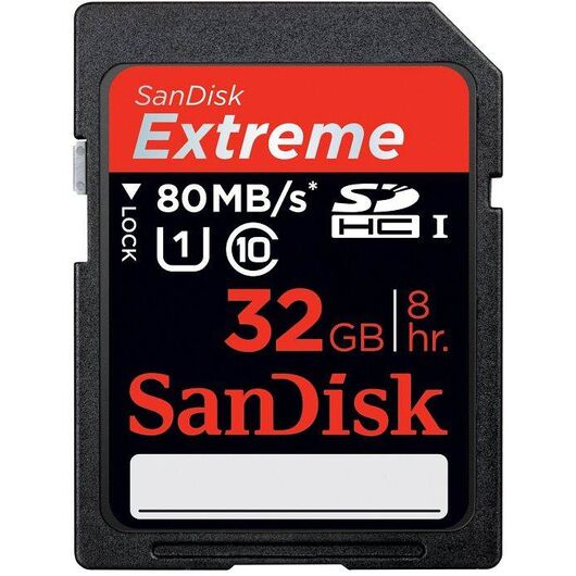 SanDisk Extreme SDHC 32GB 80MB