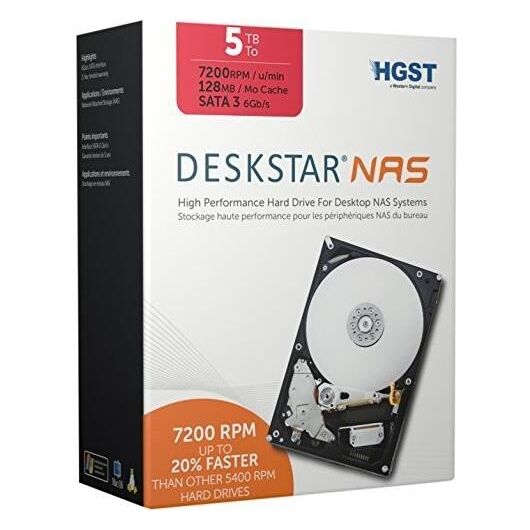 HGST Deskstar NAS Internal Drive Kit 5TB HDD