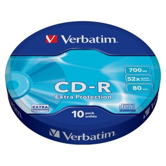 Verbatim 10 x CD-R 700MB ( 80min ) 52x spindle