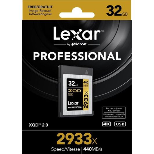 Lexar Professional 2933x XQD 2.0 Card 32GB