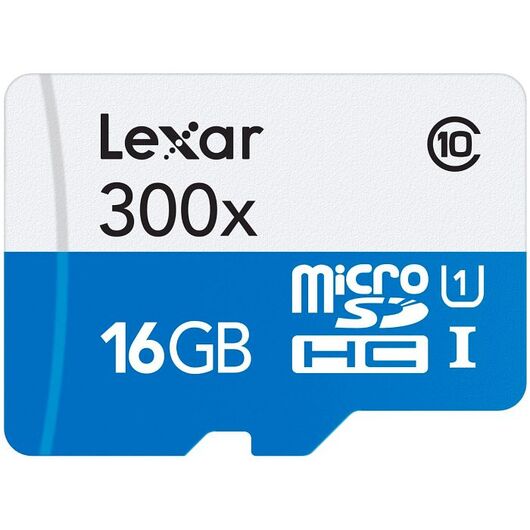 Lexar microSDHC 300x kit 16GB,