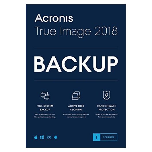 Acronis True image 2018, 1 User