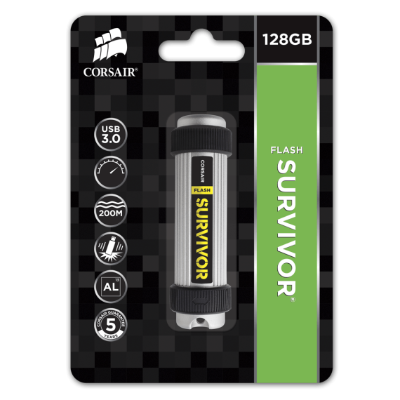 Flash Survivor® 128GB USB 3.0 Flash Drive