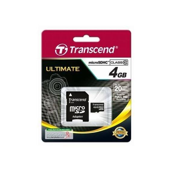Transcend-TS4GUSDHC10-Flash-memory---Readers
