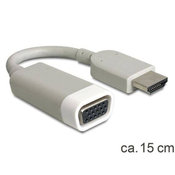 HDMI to VGA Video adapter / DeLOCK / white