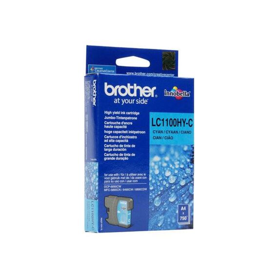 Brother LC1100HYC High Yield cyan original ink | LC1100HYC