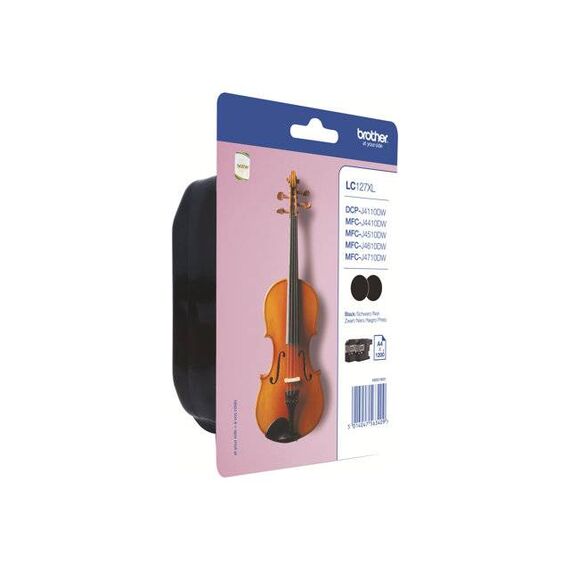 Brother LC127XLBK Twin-Pack 2-pack black | LC127XLBKBP2DR