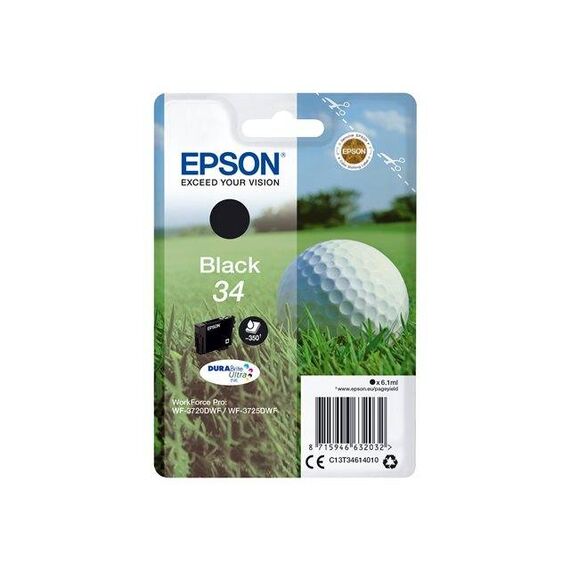 Epson 34 6.1 ml black original ink cartridge | C13T34614010