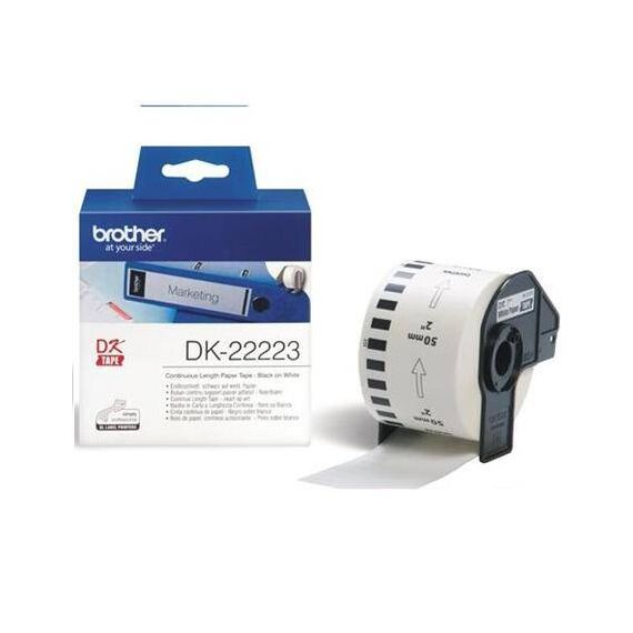 Brother DK-22223 Paper black on white Roll  | DK22223